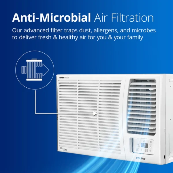 Voltas Inverter Window AC, 1.5 Ton, 5 star - 185V Vertis Elite-A