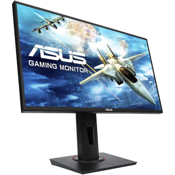 Asus - Vg258Qr, 24.5-Inch (62.23 Cm) Full Hd 1920 x 1080 Pixels, Nvidia G-Sync Compatible Esports Gaming LCD Monitor, 0.5Ms, Up to 165 Hz, Dp, Hdmi, Low Blue Light, Flicker Free (Black)