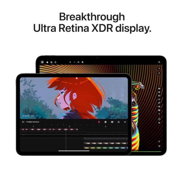 Apple iPad Pro 11″ (M4): Ultra Retina XDR Display, 256GB, Landscape 12MP Front Camera / 12MP Back Camera, LiDAR Scanner, Wi-Fi 6E, Face ID, All-Day Battery Life, Standard Glass — Space Black