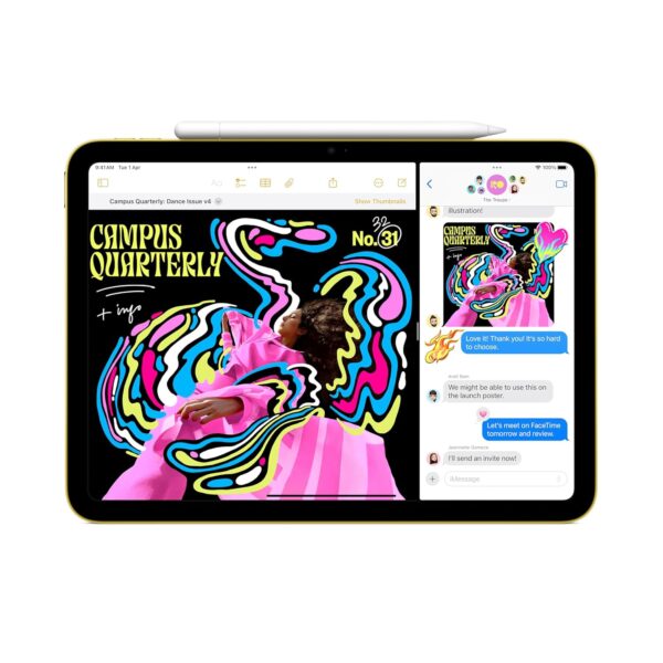 Apple iPad 11″: A16 chip, 27.69 cm (11″) Model, Liquid Retina Display, 128GB, Wi-Fi 6, 12MP Front/12MP Back Camera, Touch ID, All-Day Battery Life — Blue