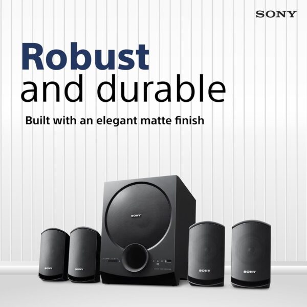 Sony New SA-D40M2 4.1ch Home Theatre Speaker with 100W Power Output and Powerful Subwoofer - Black