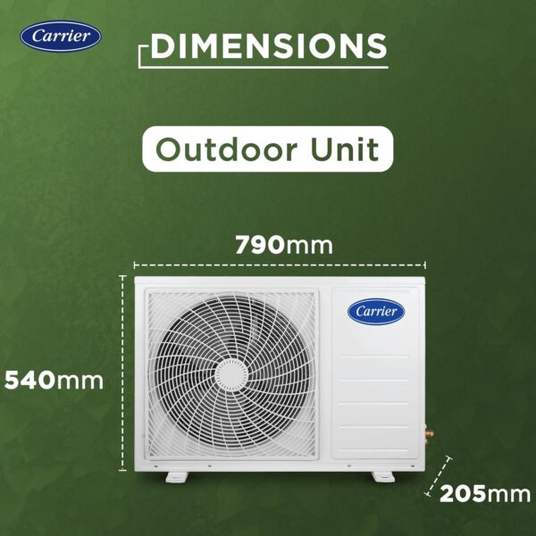 Carrier 1.5 Ton 3 Star Wi-Fi Smart Flexicool Inverter Split AC (Copper, Convertible 6-in-1 Cooling,Smart Energy Display, HD & PM 2.5 Filter, ESTER EDGE FXi (Wi-Fi), CAI18EE3R35W0,White)
