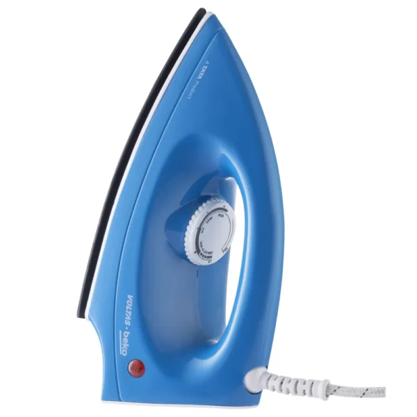 Voltas Beko 1000 W Dry Iron (I1000VD-BU, Blue, with Crease- busting Greblon Soleplate)