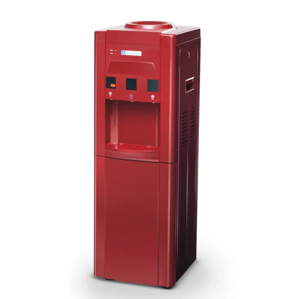 GA Series With Refrigerator-Maroon Floor Standing | Bottled Water Dispenser