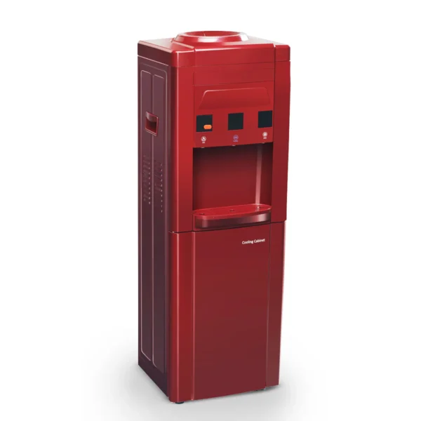 GA Series With Refrigerator-Maroon Floor Standing | Bottled Water Dispenser
