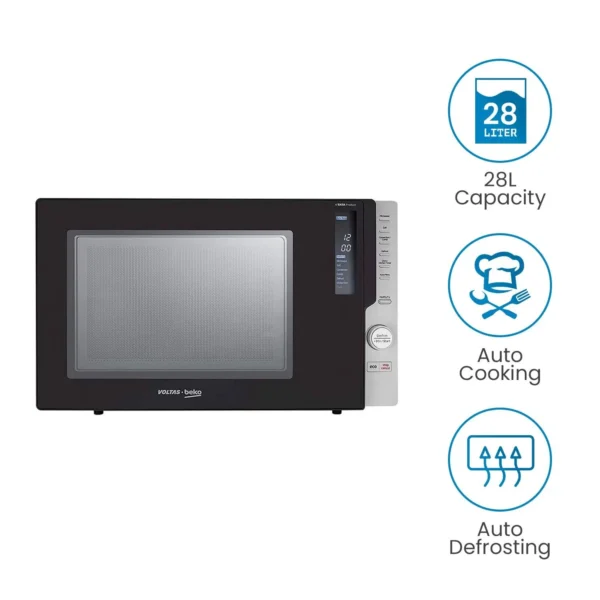 VOLTAS beko 28 Litre Convection Microwave Oven (MC28BD, Inox)