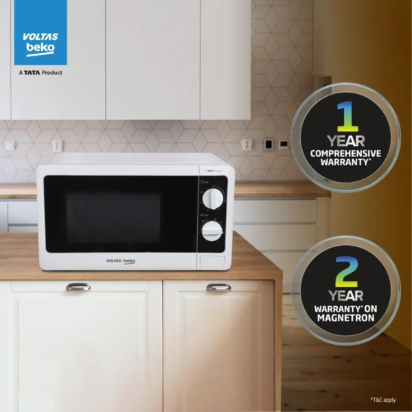 Voltas Beko MS20MPW10 20 L Solo Microwave Oven (White)