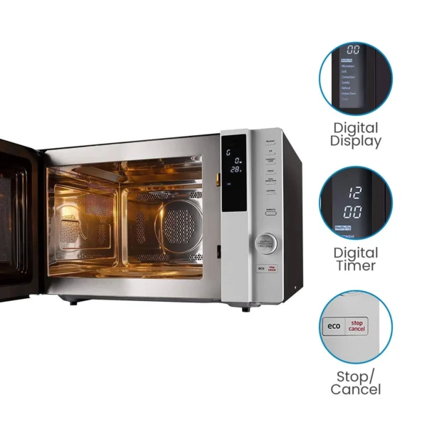 VOLTAS beko 28 Litre Convection Microwave Oven (MC28BD, Inox)